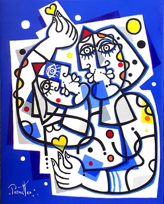 Ma reine de coeur  81 X 65 cm