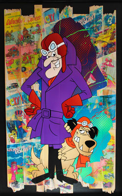 Satanas et diabolo  91 X 60 cm encadré
