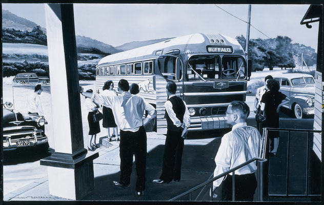 Embarquement imminent  100 X 81 cm 