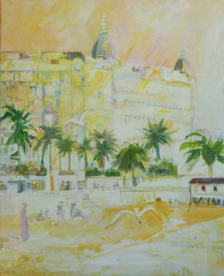 Carlton plage 1919  -  61 X 51 cm