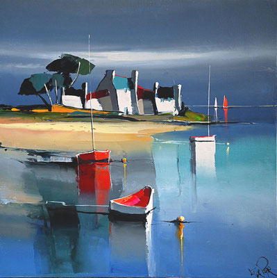 Sur les dunes  50 X 50 cm