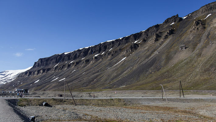 Die Reste der Bergbauaera sind noch sichtbar