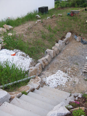 Außenarbeiten - Unser Weg zum Haus