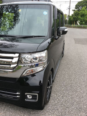 Nboxにフロントグリル アイラインを装着 トランポプロ 関東地区代理店 トランポ関東のホームページ