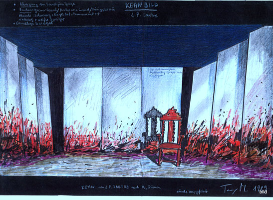 “KEAN“ von Jean-Paul Sartre nach Alexandre Dumas, Regie: Yan. Iordanidis 1989 • ΚΗΝ τού Α. Δουμά καί Ζ.Π. Σάρτρε, Σκηνοθεσία Ι. Ιορδανίδης