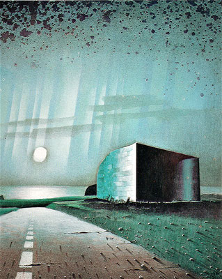 Das Ende der Strasse 1980,Acryl 125X100 cm/Το τελος του δρόμου 1980 ακρυλικά,Εθνική Πινακοθήκη Αθήνα
