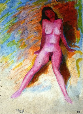 Roula, 1998, Acryl auf Papier, 61 x 49 cm • Ρούλα, Ακρυλ σέ χαρτί