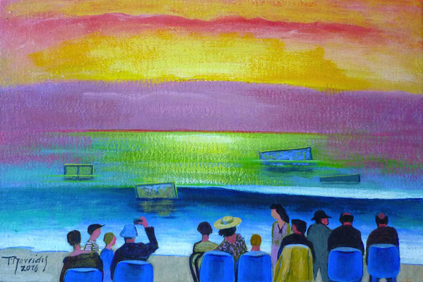 Die Kunst schwindet IX, 2016, Acryl auf Leinwand, 36 x 24 cm • Η Τέχνη χάνεται, Ακρυλικά σε μουσαμά