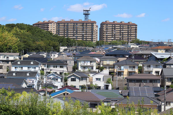 中川　港北ガーデンヒルズと戸建住宅