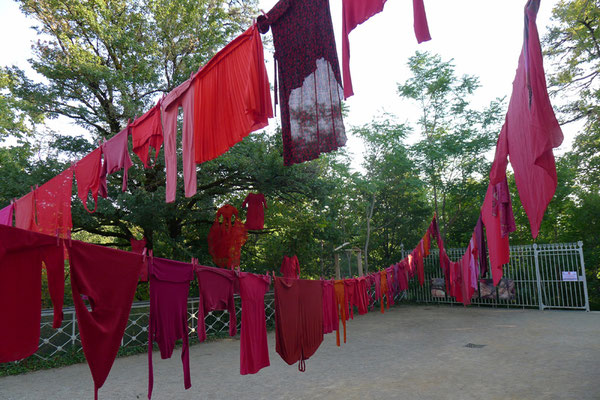 ROUGE Installation Caroline Delannoy  Le Réservoir St Férréol