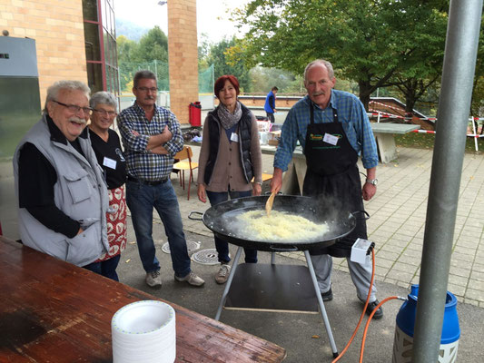 Kochen des Pilzrisottos