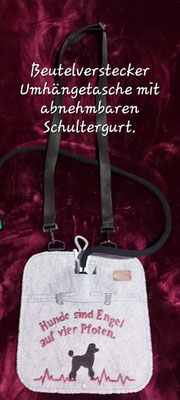 Beutelverstecker für med. Sammelbeutel (2000ml) gearbeitet zur Schultertasche mit abnehmbaren, Längenverstellbaren Schultergurt