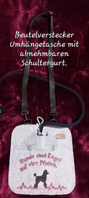 Beutelverstecker für med. Sammelbeutel (2000ml) gearbeitet zur Schultertasche mit abnehmbaren, Längenverstellbaren Schultergurt