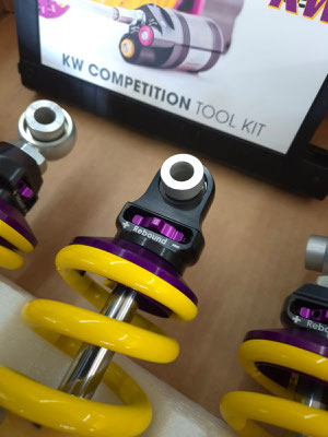Detailaufnahme des KW-Fahrwerks