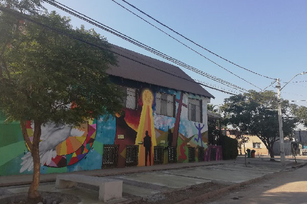 Intervecion Quiero Mi Barrio y Mural Iglesia Metodista Arq. Arturo Santana