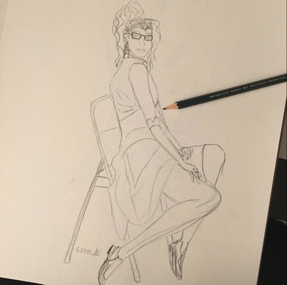 15 min sketch from life