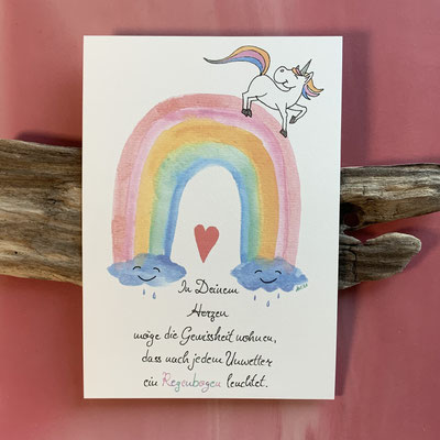 KU10 irischer Segenswunsch Regenbogen (DinA5)