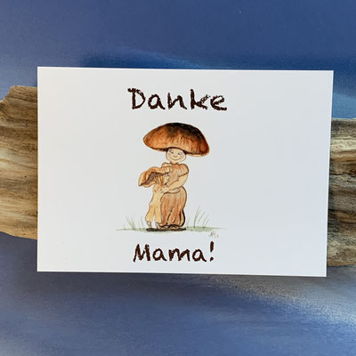 B05 Muttertagskarte Danke Mama! (Steffi Steinpilz)