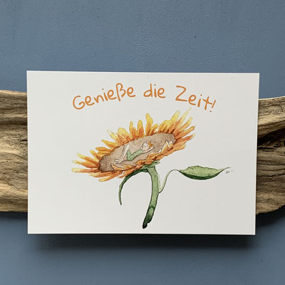 B10 Genieße die Zeit (Sonnenblume)