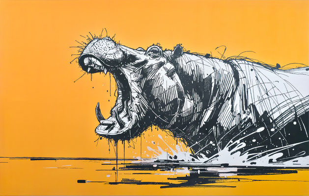 Gemälde HIPPOCALYPSE von Martin Lingens