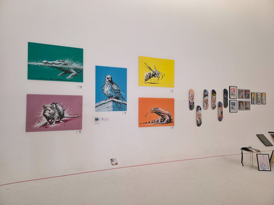 Meine Kunstwerke an der Wand