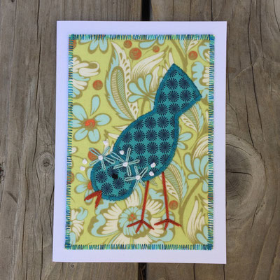 Little Bird Fiber Art Card