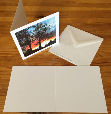 5x5 inch photo cards are blank on the inside, professionally printed with an eco-friendly technique, and paired with a recycled paper envelope