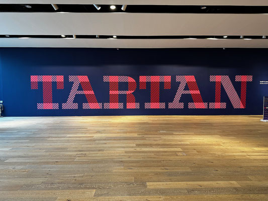 Tartan Exhibition entrance, V&A Museum, Dundee, Scotland