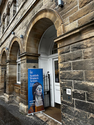 Entrance to Dovecot Studios, Edinburgh. The Special Exhibition of Scottish Women Artists showed in Summer 2023