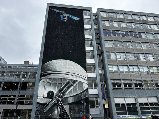 Strathclyde University Wonderwall mural, by the artists, Rogue-one and Ejek and Art Pistol, Glasgow