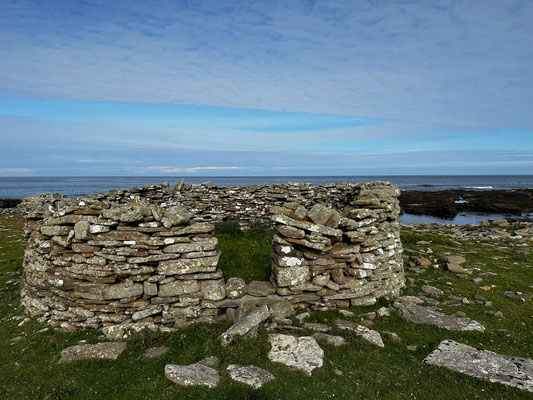 Looking north on the northernmost point of North Ronaldsay, Orkney Islands