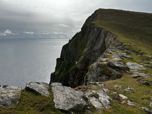 The cliffs are home to large colonies of seabirds