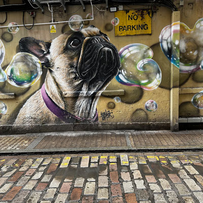 Bubbles by the artists Rogue and Art Pistol, 2019