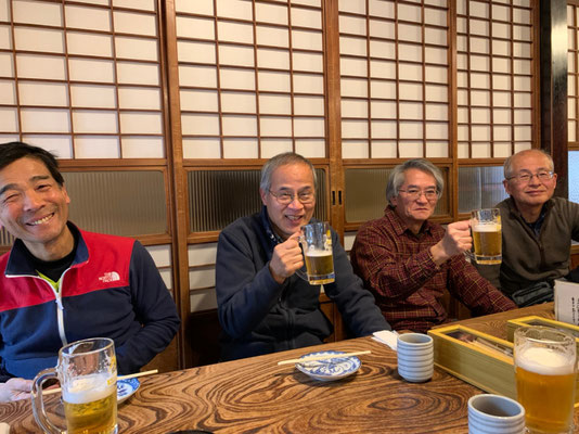 玉川屋で打ち上げ