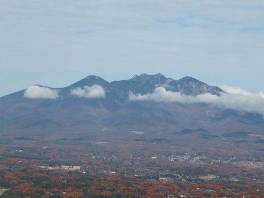 中山峠から望む八ヶ岳、雄大
