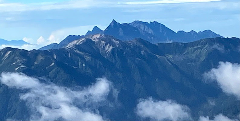 立山　雄山からの槍ヶ岳、穂高連峰