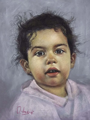 Juan Pedro Amador Donoso (Retrato VI, pastel 55 x 46 cm