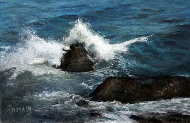 Paloma Albarrán (Marina I, pastel 32 x 50 cm)