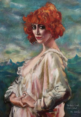 María Cuesta (Copia de Augustus Edwin John, pastel 100 x 70 cm)