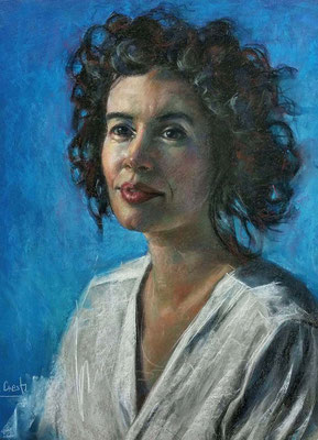 María Cuesta Toro (Maite, pastel 65 x 50 cm)