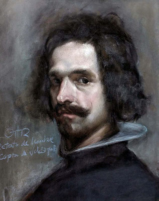 Antonio Ángel Ortiz Sánchez (copia de Velázquez II, pastel 65 x 50 cm)