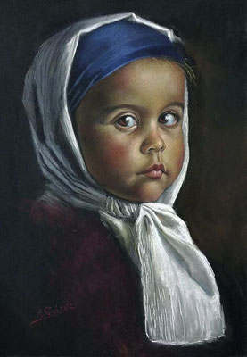 Antonio Suárez Saavedra (Interpretando a Bill Gekas, pastel 65 x 50 cm)A