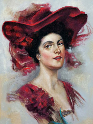 Concha Fernández Vega (Copia de Kiefy, pastel 65 x 50 cm)