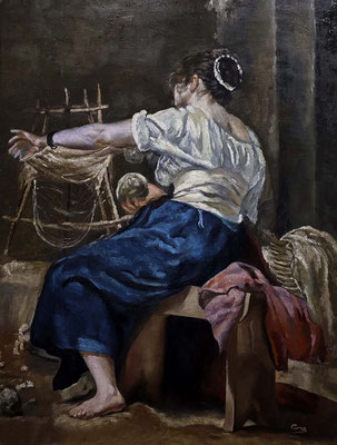 Ana Rodríguez Piñero (Copia de Velázquez, óleo 65 x 54 cm)