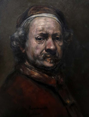 Carlos Sánchez Corzo (Copia de Rembrandt, óleo 46 x 38 cm)