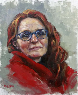 María Cuesta Toro (Retrato, óleo 55 x 46 cm)