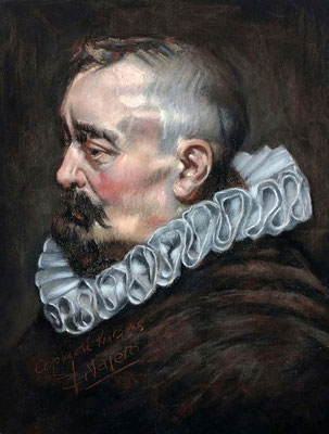 Rafael Valero (Copia de Rubens, pastel 55 x 46 cm)