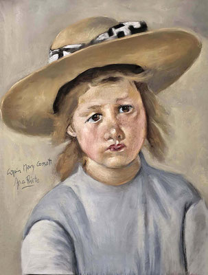 Ana Mª Prieto Villalobos (Copia de Mary Cassatt, pastel 65 x 50 cm)