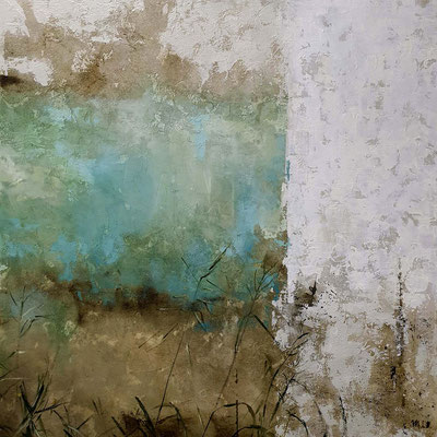 María Cuesta (Pared II óleo 90 x 90 cm)