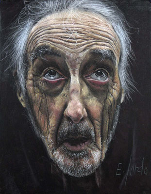 Eduardo Sordo Osuna (El Franciscano loco, pastel 65 x 50 cm)